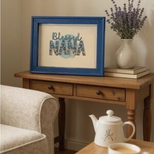 Handmade “Blessed Nana” Wood Framed Sign – 10” x 8”